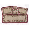 Capitol Importing Co Cranberries Wicker Weave Table Accent Placemat 13 x 19 in 86390C